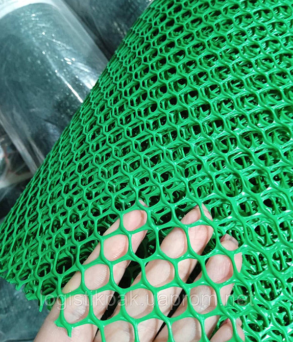 Сетка пластиковая 6*8мм 0,8м*30м садовая зелёная Сота Харків - зображення 7