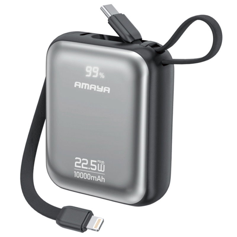 Портативное ЗУ Power Bank Amaya F139C PD22.5W with cable 10000 mAh Херсон - изображение 1