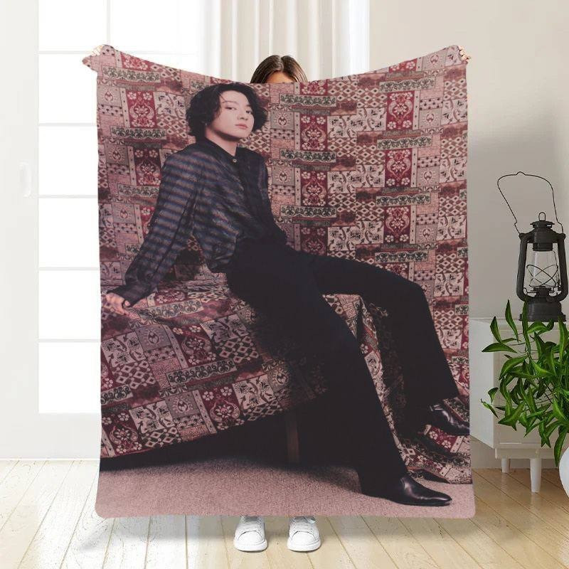 Плед 3D новорічний Зимовий Чонгук 3188_A 15396 160х200 см Київ - зображення 1