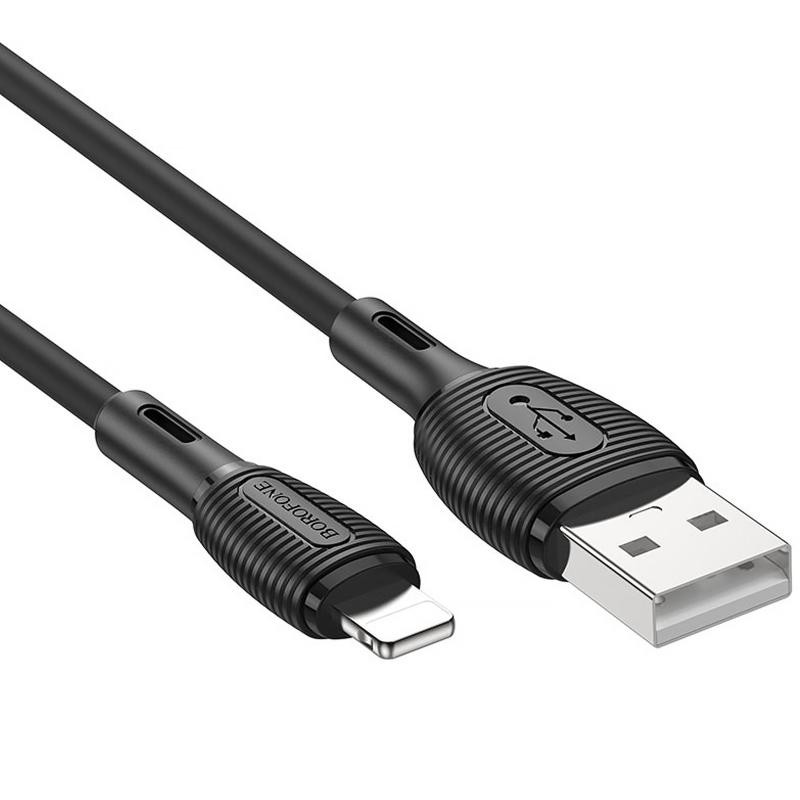 Дата кабель Borofone BX86 Advantage USB to Lightning (1m) Херсон - зображення 2
