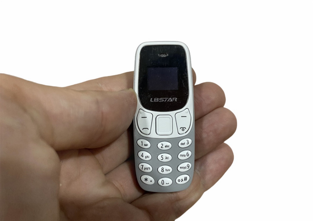 Мини мобильный маленький телефон L8 Star BM10 (2Sim) серый Киев - изображение 10