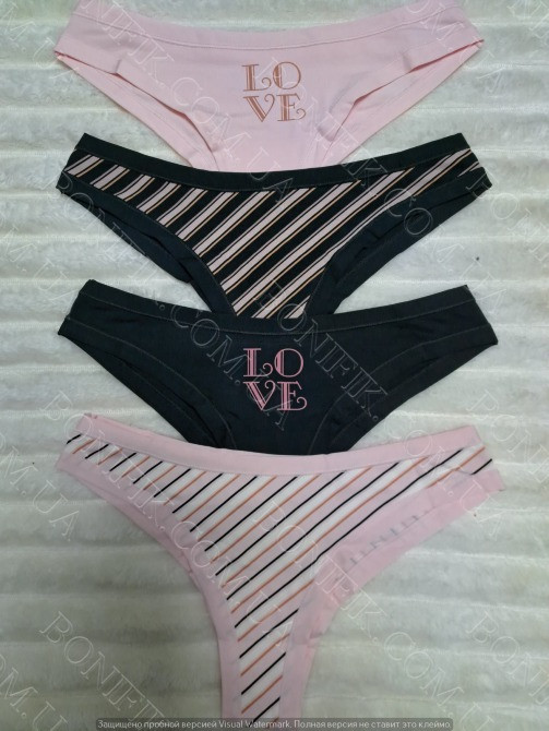 Набор женских трусов-бразилиан ТМ "Obrana" (4 шт./уп.) (арт. 200-20/7) Кривой Рог - изображение 4