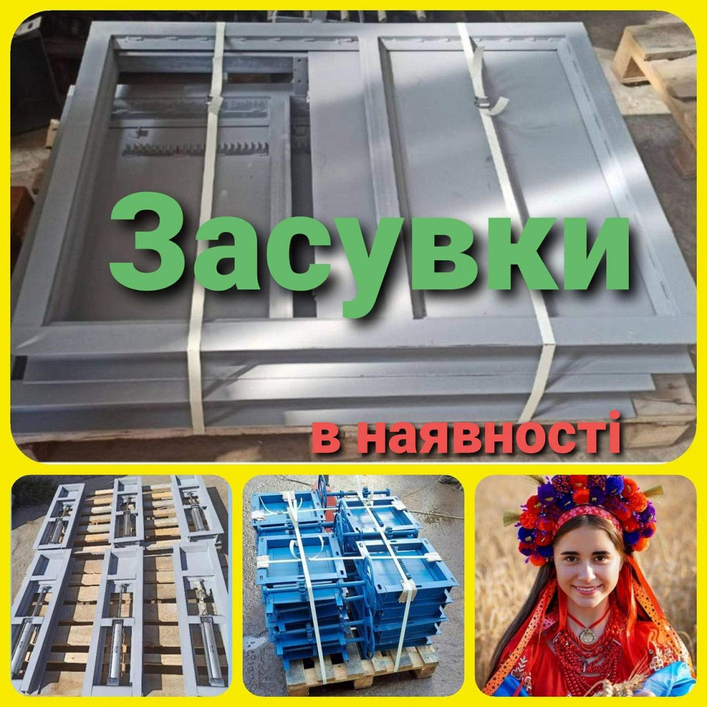 Засувка рейкова зернова 300х300 Київ - зображення 2