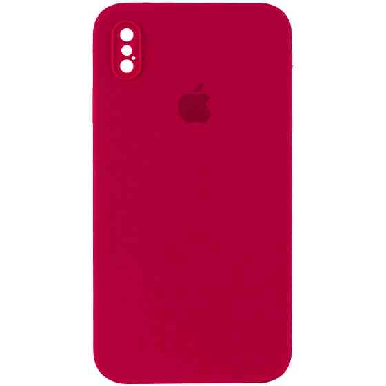 Чехол Silicone Case Square Full Camera Protective (AA) для Apple iPhone X / XS (5.8") Херсон