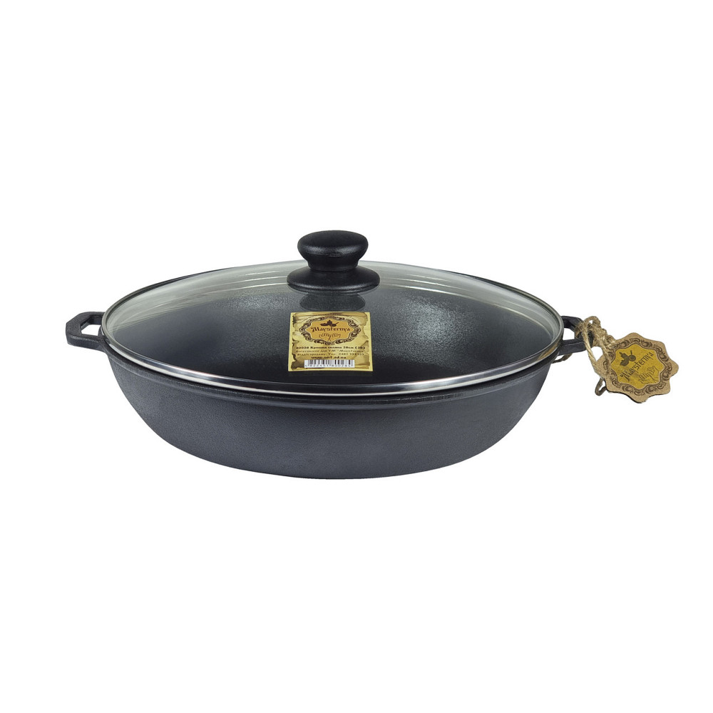 Сковорода чугунная Maysternya с крышкой 24см Т102С3 Одеса - зображення 4