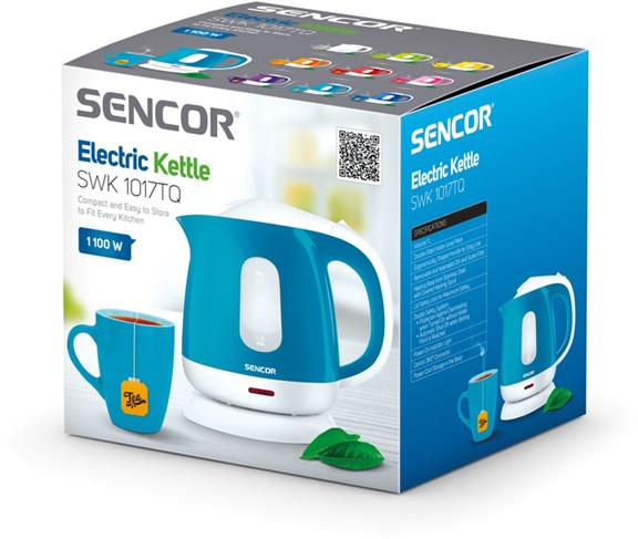 Электрочайник SenСor SWK 1017TQ 1 л голубой Київ - зображення 10