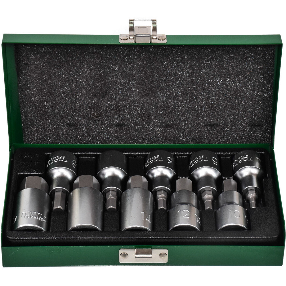 Набор головок-бит шестигранник TOPTUL 1/2" Н4-Н19 GAAD1007 Харків - зображення 5