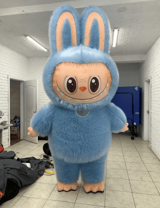 Надувной костюм Лабубу 240 см с вентилятором 4 часа работы на одном заряде Киев - изображение 1