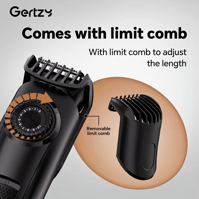 Професійний акумуляторний тример для волосся, бороди та тіла з Type-C Київ - зображення 3