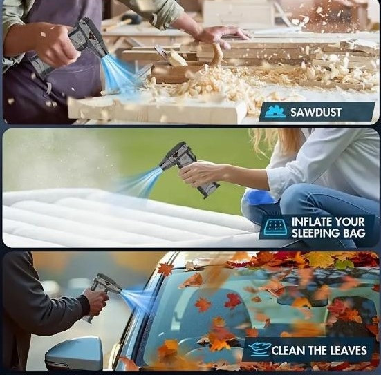 Портативний турбовентилятор 200 000 об/хв із LED-підсвічуванням Киев - изображение 7