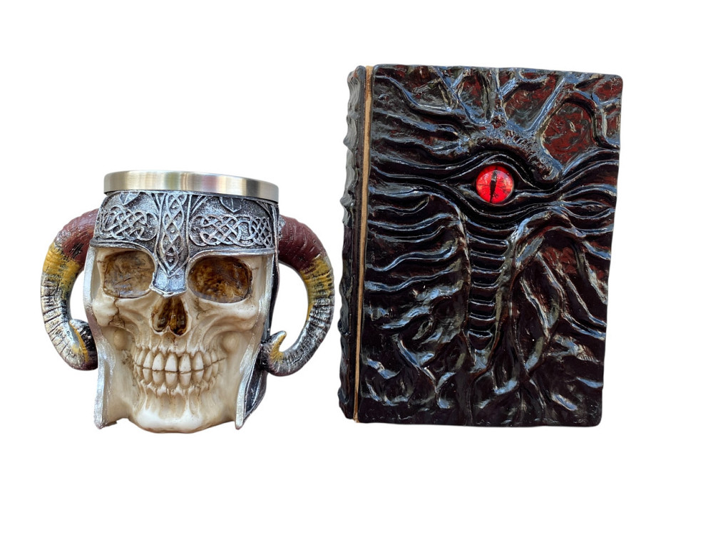 Подарочный набор Кружка 3 Рогатый Череп и Блокнот 3 «Книга, смотрящая в ответ» Київ - зображення 3