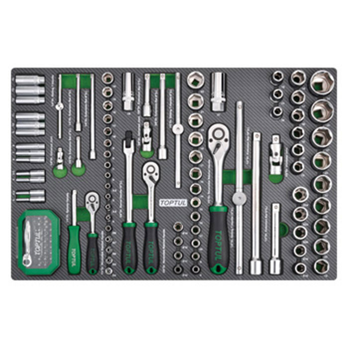 Набор инструмента в ложементе 1/4", 3/8", 1/2" 126ед. TOPTUL GEDC611 Харьков - изображение 1