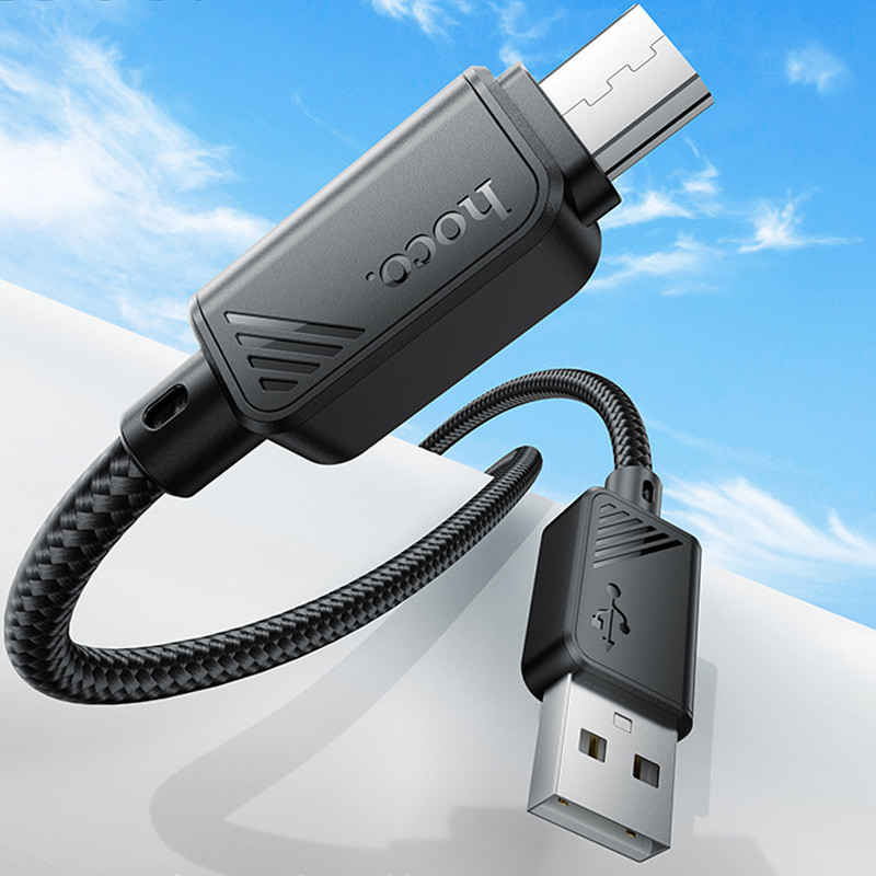 Дата кабель Hoco X113 Beneficio USB to MicroUSB (1m) Херсон - зображення 2
