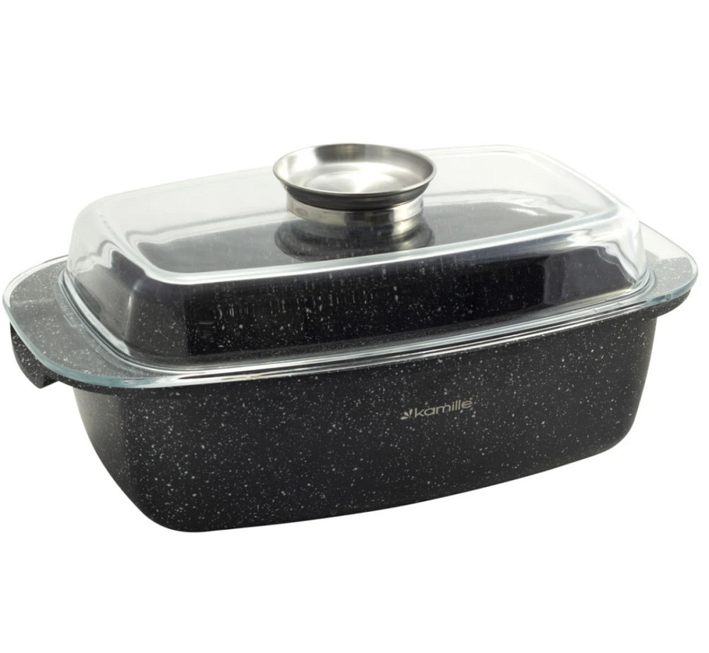 Гусятниця з кришкою Kamille KM-4433 5,5 л Киев - изображение 1