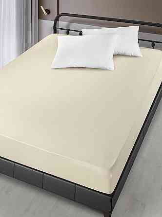Простирадло на резинці Arya Сатин London AR-A107300-creamy 180х200х30 см кремова Київ
