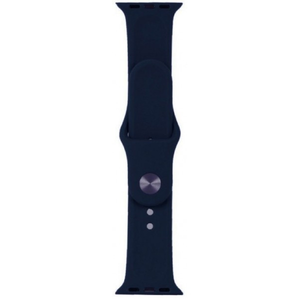 DM Ремінець Silicone для Apple Watch 38/40/41 mm Midnight Blue Харків - зображення 3