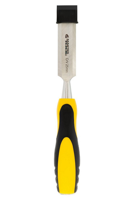 Стамеска плоская по дереву ударная MASTERTOOL CrV 25 мм с двухкомпонентной ручкой 14-1525 Харків - зображення 12