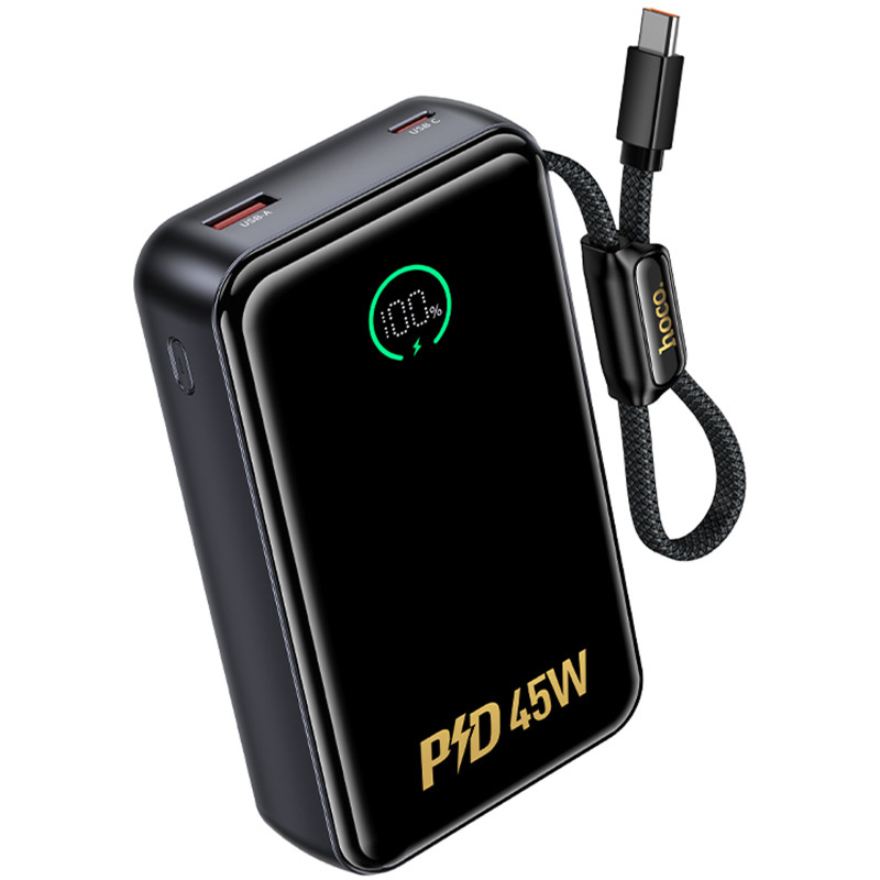 Портативное ЗУ Power Bank Hoco Q54 Shine PD45W with cable 20000 mAh Херсон - зображення 3
