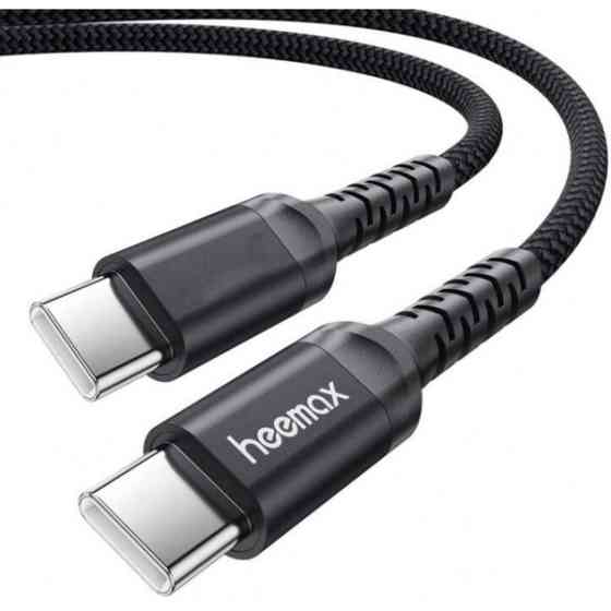 Кабель Heemax Type-C to Type-C 100W 2m Black Харків
