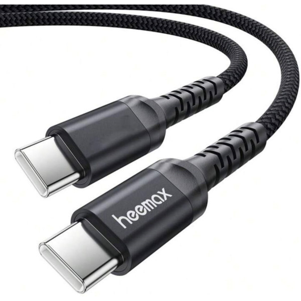 Кабель Heemax Type-C to Type-C 100W 2m Black Харьков - изображение 2