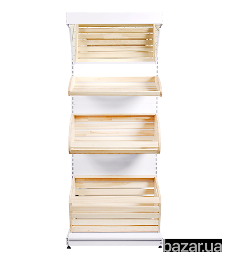 Стелаж хлібний приставний 1900х950 мм, торговий стелаж хлібний Рістел Кропивницкий - изображение 3