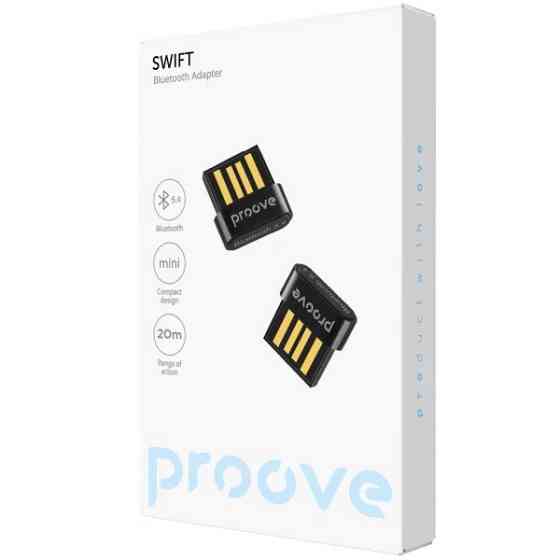 Bluetooth адаптер Proove Swift Bluetooth 5.4 Black (HBCP54001001) (Код товару:41938) Харків