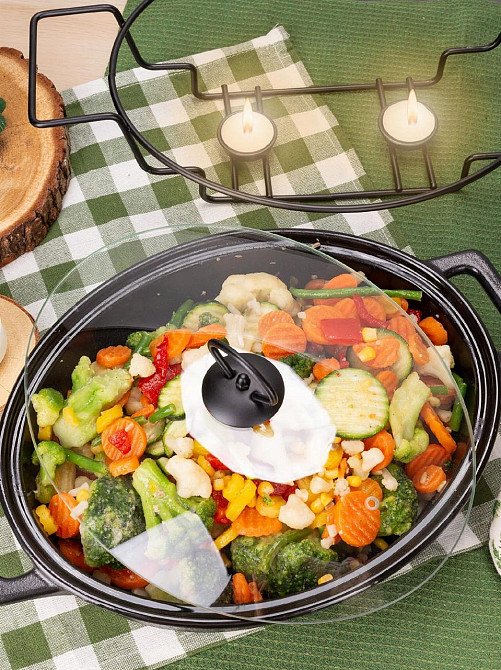 Мармит Kamille керамический прямоугольный 3,5л черный KM 6429 Одесса - изображение 5