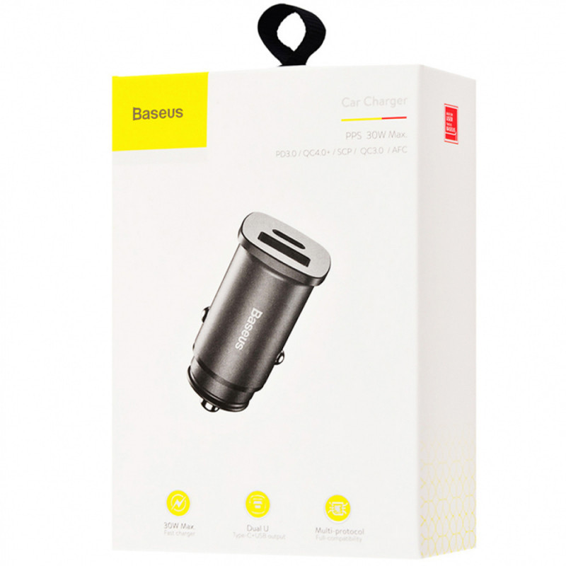 АЗУ Baseus Square Metal PD 3.0 QC 4.0+ 30W USB + Type-C (CCALL-AS) Херсон - изображение 5