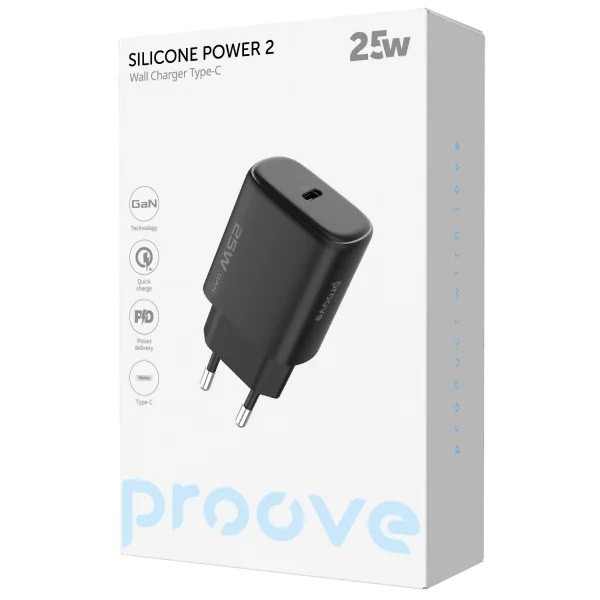 МЗП Proove Silicone Power 2 25W Type-C Black (WCSP25010001) (Код товару:42144) Харків - зображення 4