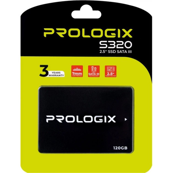 Накопичувач SSD 120GB Prologix S320 2.5" SATAIII 3D TLC (PRO120GS320) (Код товару:43397) Харків - зображення 3
