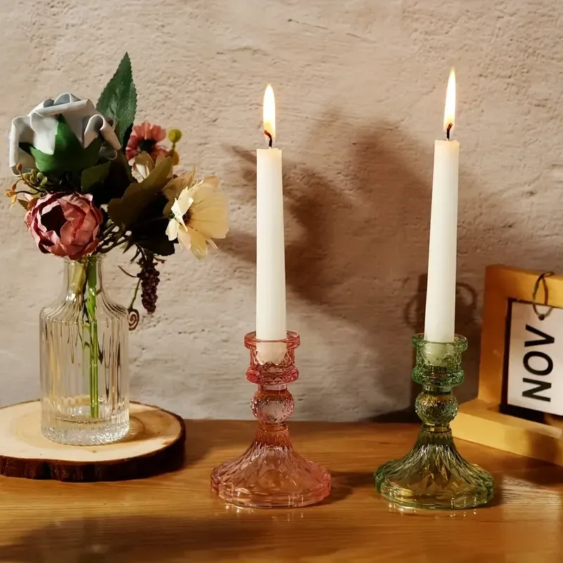 Подсвечник стеклянный Leeseph зеленый 10 см MV019 Одесса - изображение 3