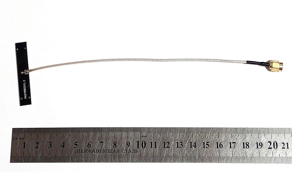 FPC-антенна 2010-2980/3990-5990MHz 4-6dBi, кабель RG178 20 см, RP SMA-male, на липучке (10971) Дніпро - зображення 8