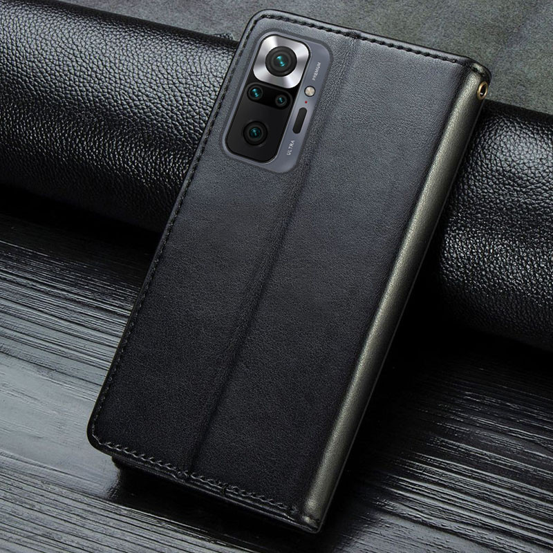 Кожаный чехол-книжка GETMAN Gallant (PU) для Xiaomi Redmi Note 10 Pro / 10 Pro Max Херсон - зображення 5