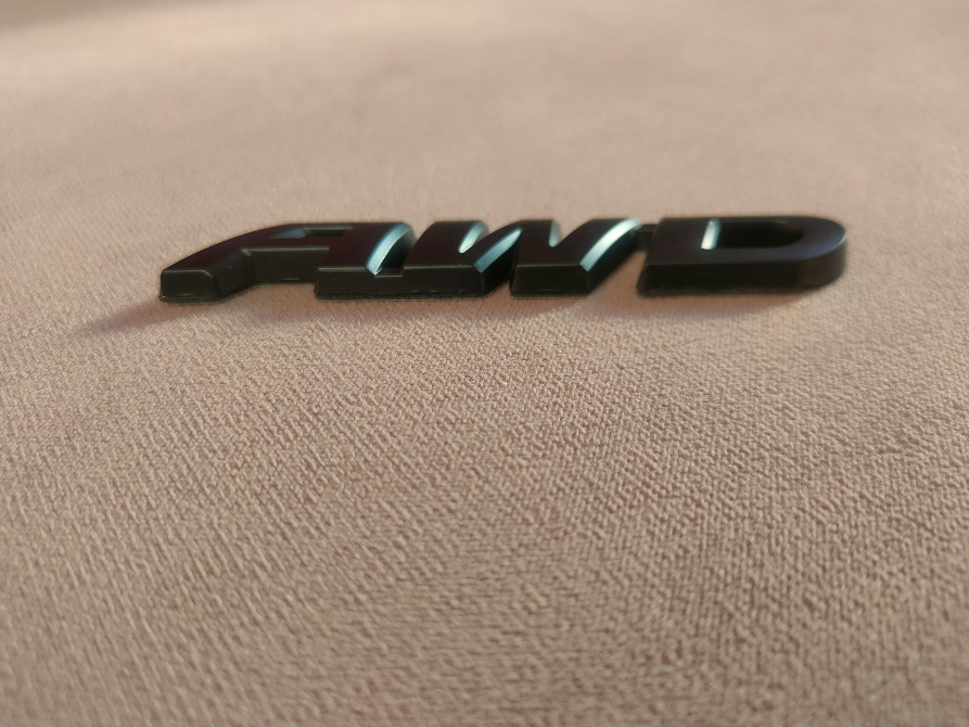 Наклейка на авто AWD Металлическая чёрная не ржавеет Киев - изображение 6