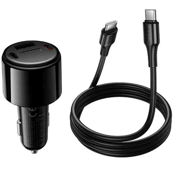 АЗУ Hoco Z69A Vivido PD37W+QC3.0 (1USB-A/2C) + кабель Type-C to Type-C Херсон