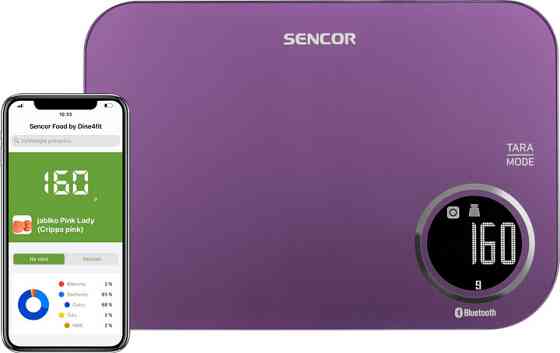 Весы кухонные Sencor SKS7073VT 5 кг фиолетовые Киев