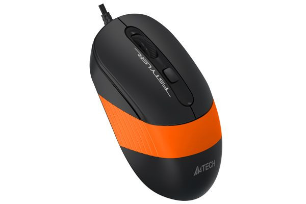 Мышь компьютерная проводная A4Tech Fstyler FM10 Black/Orange оранжевая Киев - изображение 3