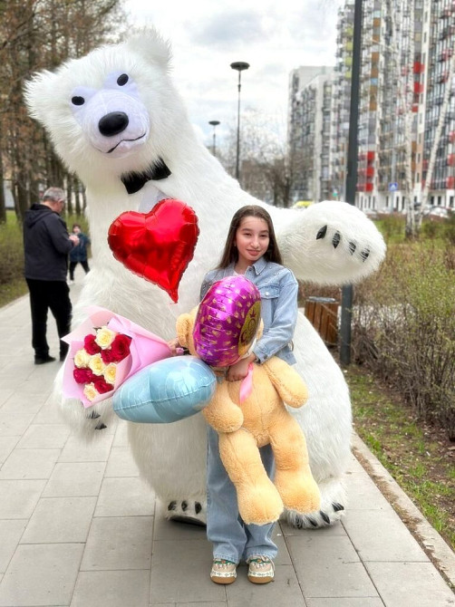 Белый медведь Чернигов поздравление мишка аниматор Чернігів - зображення 1