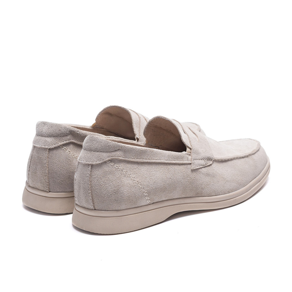 Мужские кожаные лоферы Beige Киев - изображение 4