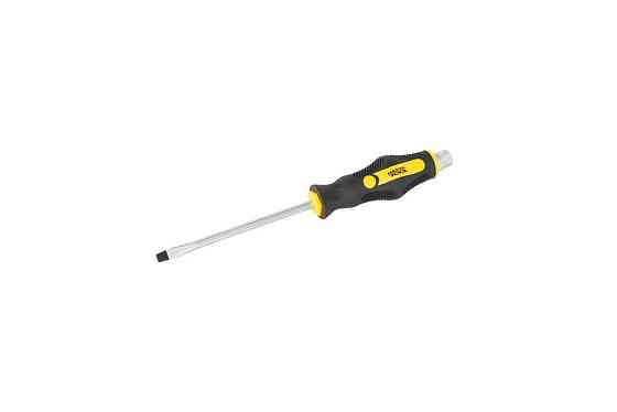 Отвёртка ударная шлицевая магнитная MASTERTOOL EXTERNAL HEX SL6х125 мм ручка с TPR покрытием 49-6612 Харків