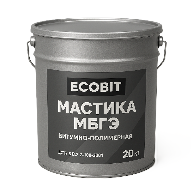 Мастика МБГЭ Ecobit ДСТУ Б В.2.7-108-2001 ( ГОСТ 32870-2014 ) 20 кг Дніпро - photo 1