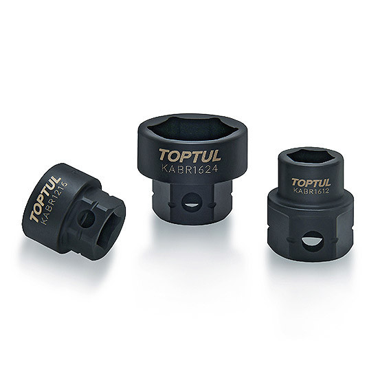 Набор головок ударных низкопрофильных с 6-гр. хвостовиком 1/2" 10-24мм 14ед. TOPTUL GDBU1402 Харьков - изображение 3