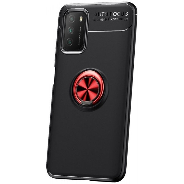 Pocophone Чохол Deen Color Ring для Poco M3 Black/Red (Код товару:16478) Харків - зображення 1