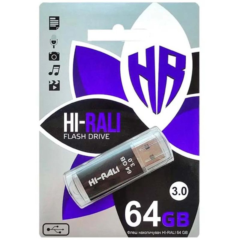 Флеш-накопитель Hi-Rali Rocket Series USB 3.0 — 64GB Херсон - изображение 2