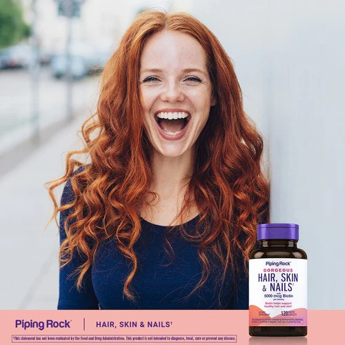 Ультра-комплекс вітамінів з біотином 5000 мкг для волосся, шкіри та нігтів, 120 капсули США. Тернополь - изображение 7