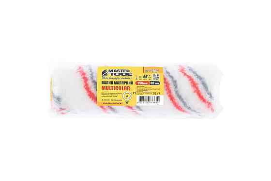 Валик малярный MASTERTOOL Multicolor 30/150/11 мм Ø 6 мм 92-4705_Р Харків