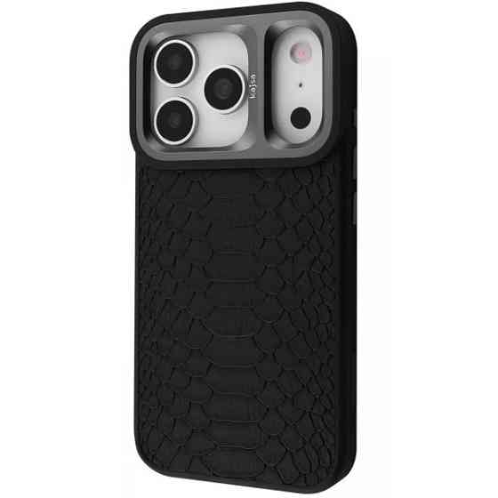 DM Чохол Kajsa Snake Pattern with Magnetic Ring iPhone 17 Pro Max Black (Код товару:43751) Харків