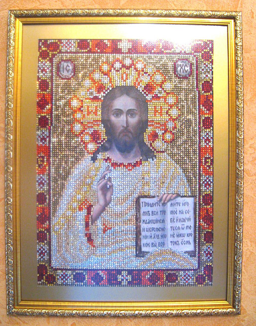 Исус Христос алмазная вышивка лик Христа Харків - зображення 3