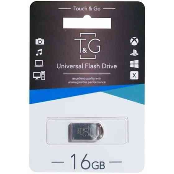 Флеш пам'ять T&G Short 107 16GB Metal Silver (TG107-16G) Харків