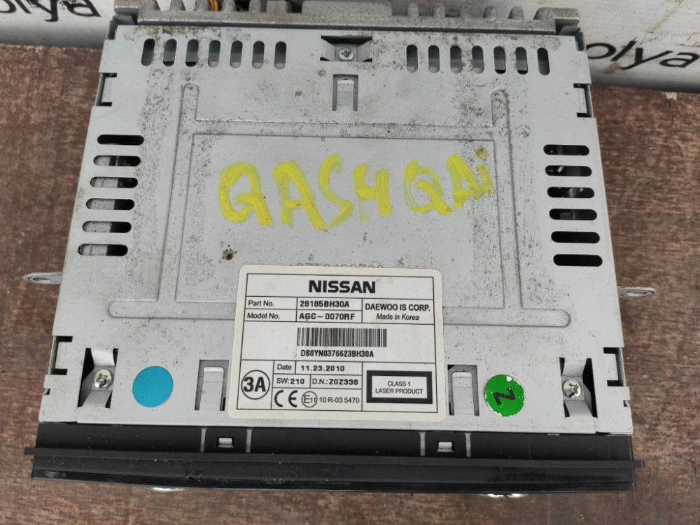 Автомагнитола Nissan Qashqai 2010-2013 (28185BH30A) Ковель - изображение 3